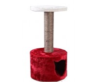 Cat tree 35x35x67cm - red and white