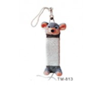 Cat scratcher 35x9cm - pink, gray and white