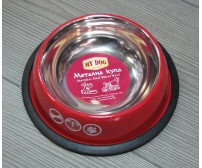 13111 Metal bowl with rubber edge, design - 250ml