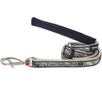 Leash RedDingo Bandana Silver Medium 18mm / 120cm
