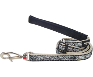 Leash RedDingo Bandana Silver Medium 18mm / 120cm