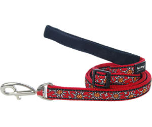Leash RedDingo Edelweiss Red Small 12mm / 120cm